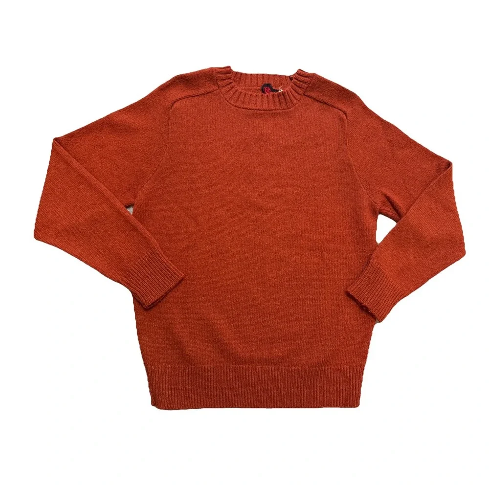 VTG National Shirt Shops Mens Sweater‎ Size Small Retro Burnt Red Pullover
